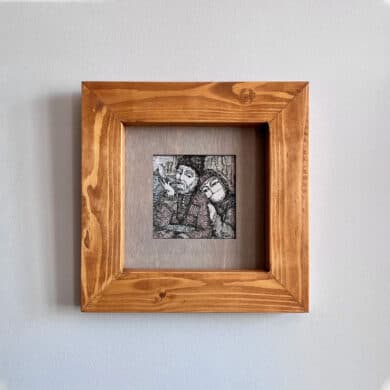 Printed Painting " The Eternal Love" 22x22cm