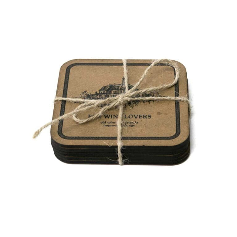 Set of Cup Coasters “Wine Lovers”