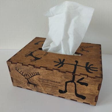 Box for Napkins “Petroglyphs of Ukhtasar”