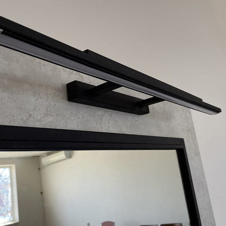Metal Luminaire with Mirror 75x65cm