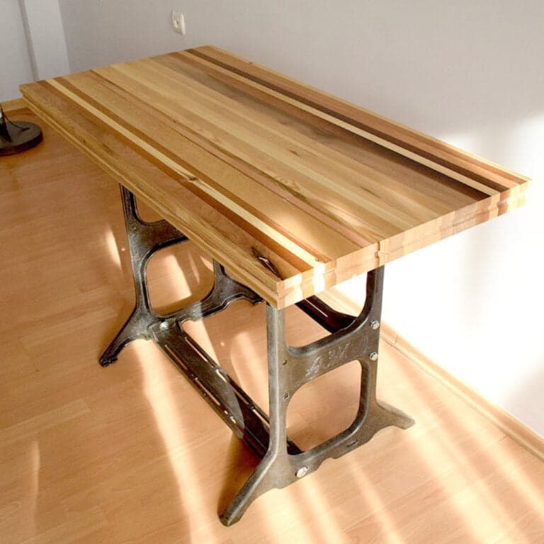 Table Made of Different Types of Wood 59x81x118cm