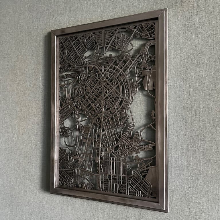 Decor "MAP OF YEREVAN" 46x65cm