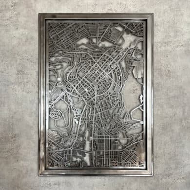 Decor "MAP OF YEREVAN" 46x65cm