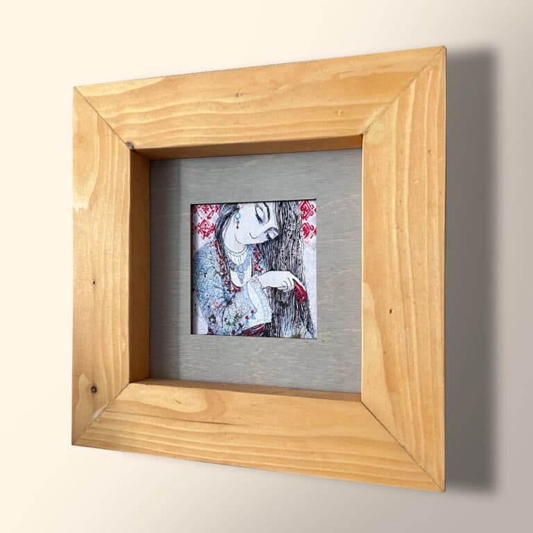 Printed Painting "Asian Beauty" 23.5x23.5cm