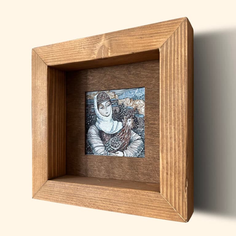 Printed Painting "Armenian woman" 19.5x19.5cm