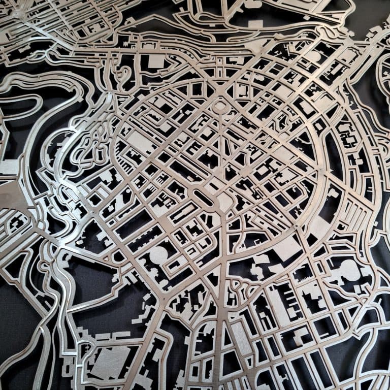 Map Of Yerevan 84.5x84.5cm