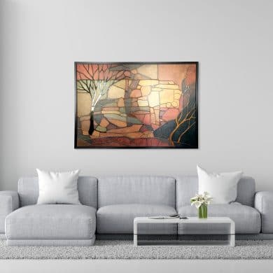 Осенняя мозаика 3D 123x86см
