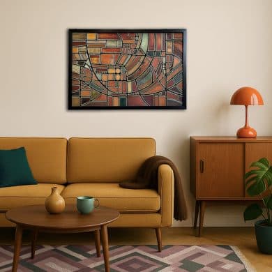 Осенняя мозаика 3D 93.5×62.5см