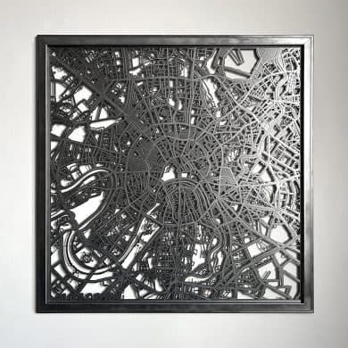 Map Of Moscow 73×73cm