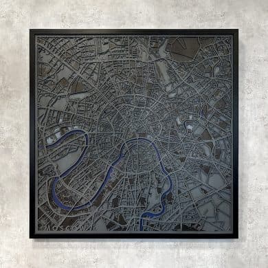 Map Of Moscow 83x83cm