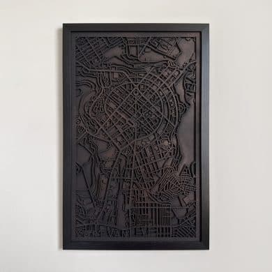 Map Of Yerevan 38x56cm