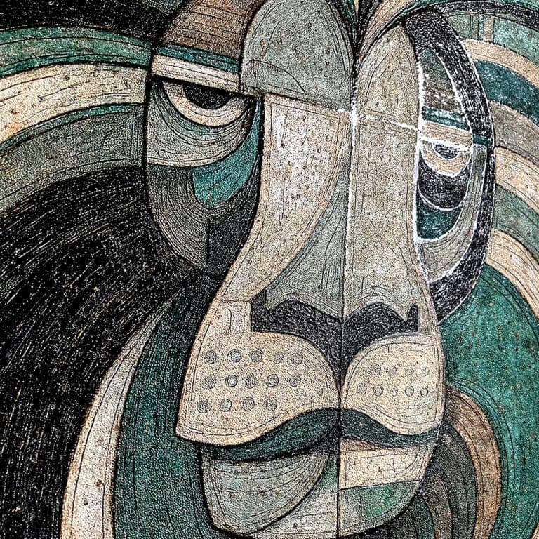 Առյուծ 3D 56.5×56.5սմ